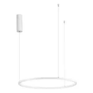 Netlighting Merano Grove Integrated LED Pendant Ceiling Light Sandy White Alumin