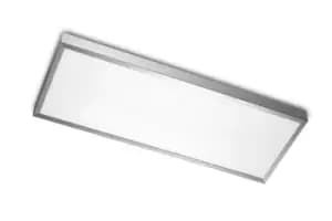 Toledo LED Medium Rectangle Ceiling Light Aluminium