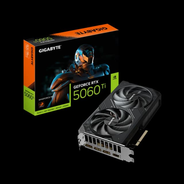 Gigabyte GeForce RTX 5060 Ti WINDFORCE 8GB Graphics Card - GV-N506TWF2-8GD