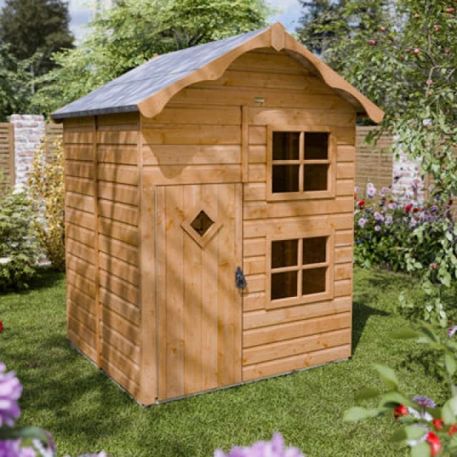 Rowlinson Playway Townhouse Wooden Playhouse - Rowlinson PHTOWN