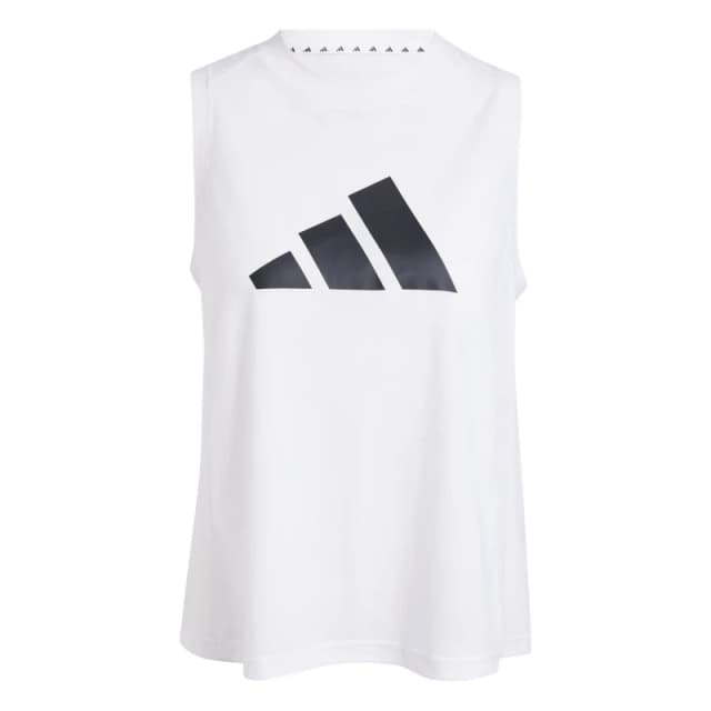 Womens tank top adidas Essentials Big Performance Logo Blanc Female XS