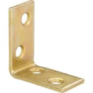 TOOLCRAFT Chair angle 25mm Steel yellow galvanised