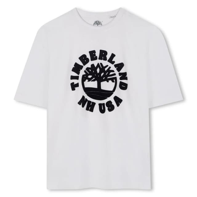 Timberland Kids Timb Logo T-Shirt Regular Fit T-Shirts 10 Years White 59553001195