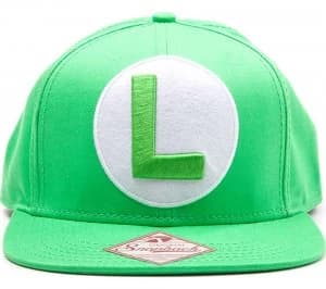 Mario Luigi Logo Snapback Cap
