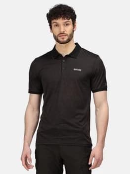 Regatta Black 'Remex II' Quick Dry Short Sleeves T-Shirt - S