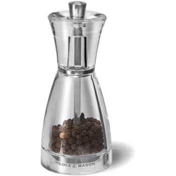 Cole and Mason Pina Precision Pepper Mill - Clear