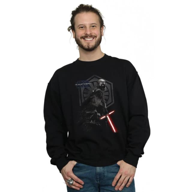 Disney Men Star Wars The Rise Of Skywalker Kylo Ren Vader Remains Sweatshirt in Black Size: Small Black S Male 5059400283976
