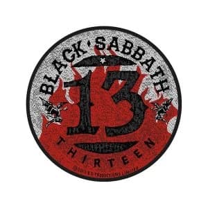 Black Sabbath - 13 Flames Circular Standard Patch