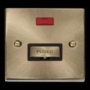 Click Scolmore Deco Ingot 13A Neon Fused Spur Unit - VPAB753BK