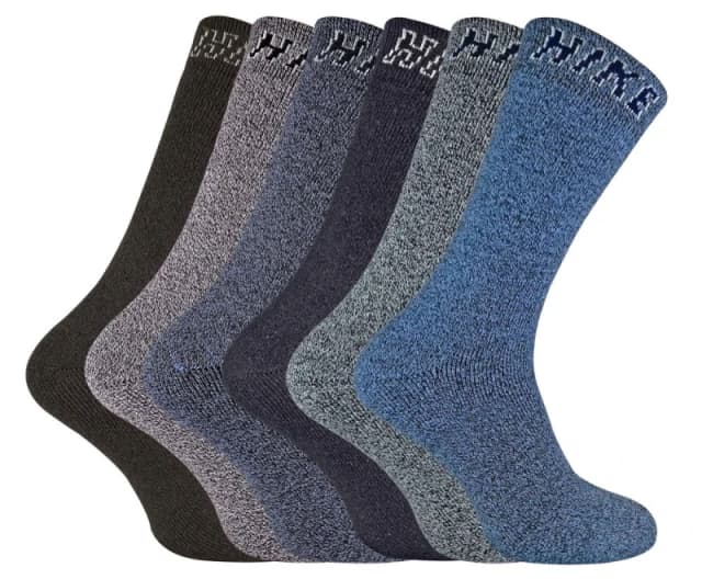 Sock Snob Sock Snob Men 6 Pack Soft Breathable Cotton Hiking Socks for Summer Size: 6-11 Multi 6-11 Male 5060597075145