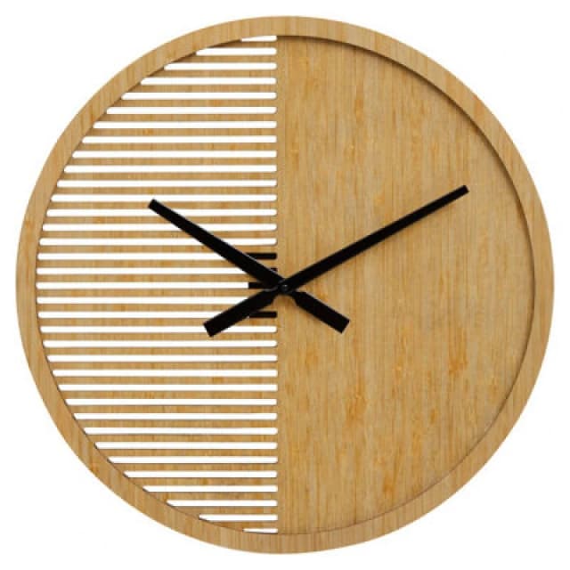 Orsina Easily Maintained Large Wooden Wall Clock, Large Wood Dial Clock In Kitchen, Contemporary Large Wall Clock