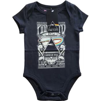 Pink Floyd - Carnegie Hall Poster Kids 0-3 Months Babywear - Black
