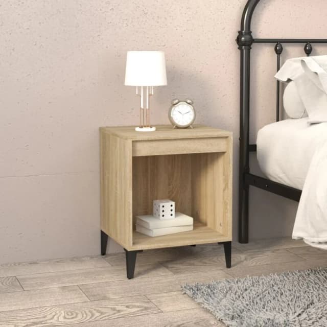 Vidaxl Bedside Cabinet Sonoma Oak 40X35X50 Cm, Brown 821880