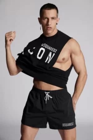 DSQUARED2 Men Swimming trunk Black Size 30 92% Polyamide 8% Elastane
