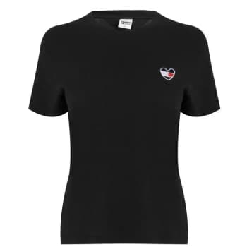 Tommy Jeans Homespun T Shirt - Black