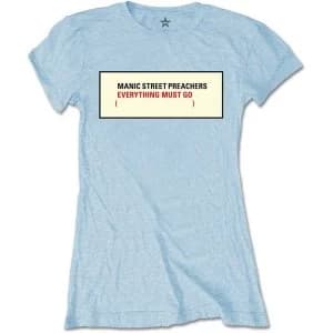 Manic Street Preachers - Everything Must Go Womens Large T-Shirt - Blue