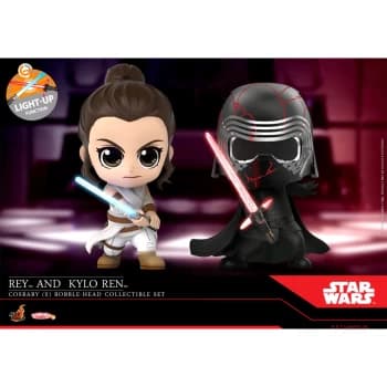 Hot Toys Cosbaby - Star Wars Rise of Skywalker (Size S) - Rey & Kylo Ren (Set of 2)