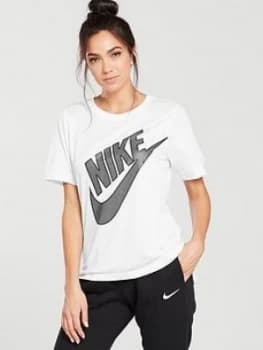 Nike Sportswear Futura Tee White Size M Women