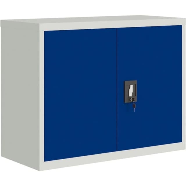 VIDAXL File Cabinet Light Grey and Blue 90x40x70cm Steel Vidaxl 8720845889487