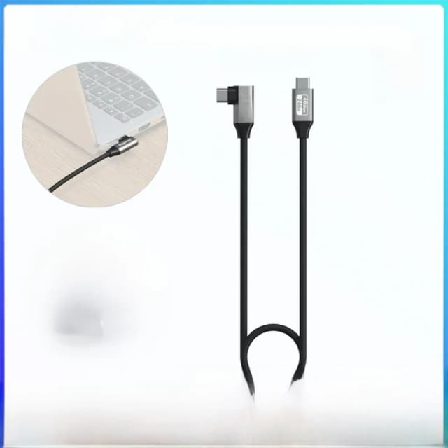 SmallRig USB4 40Gbps USB-C Cable Straight to Angled 240W Fast Charging & 40Gbps Data Transfer for iPhone Laptops Cameras 60/35cm