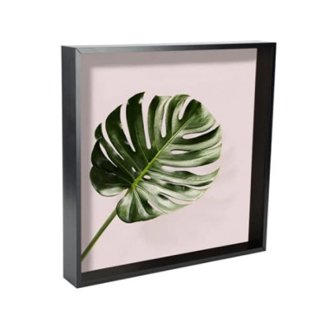 Nicola Spring 3D Deep Box Photo Frame - 16 X 16" - Black