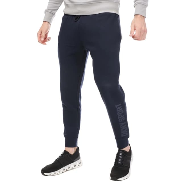 DKNY Tonal Logo Fleece Joggers - Blue Blue S
