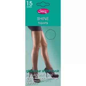 Silky Womens/Ladies Shine Tights (1 Pair) (Large (42a-48a)) (Melon)