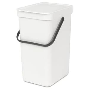 Brabantia Sort and Go 12-Litre Bin - White