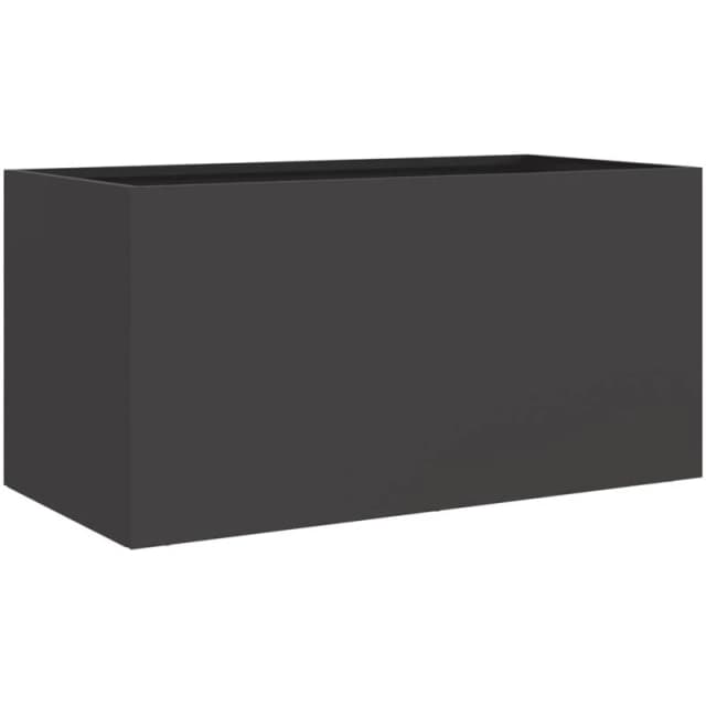 VIDAXL Planter Black 62x30x29cm Steel Vidaxl 8721012364479