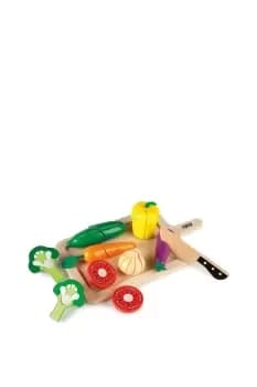Tidlo Kids Wooden Cutting Vegetables Set