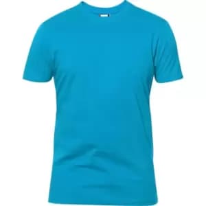 Clique Mens Premium T-Shirt (L) (Turquoise)