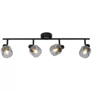 Lucide BJORN - Ceiling Spotlight Bar - 4xE14 - Black