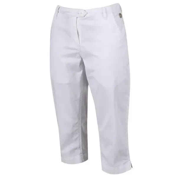 Regatta MALEENA II Cotton Capris womens in White. Sizes available:UK 10,UK 14,UK 16,UK 18,UK 8,UK 20