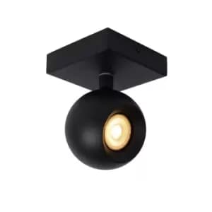 Lucide Favori Modern Ceiling Spotlight 1xGU10 Black