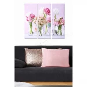 MDF2644677 Multicolor Decorative MDF Painting (3 Pieces)