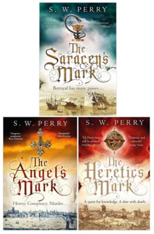 Nullifire The Jackdaw Mysteries Series 3 Books Collection Set By S. W. Perry (The Angel's Mark, The Saracen's Mark, The Heretic's Mark)