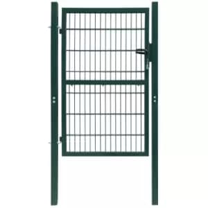 Fence Gate Steel 106x248cm Green Vidaxl Green