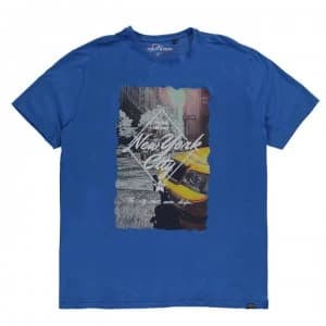 Loyalty and Faith Baxter T Shirt Mens - Azure Blue