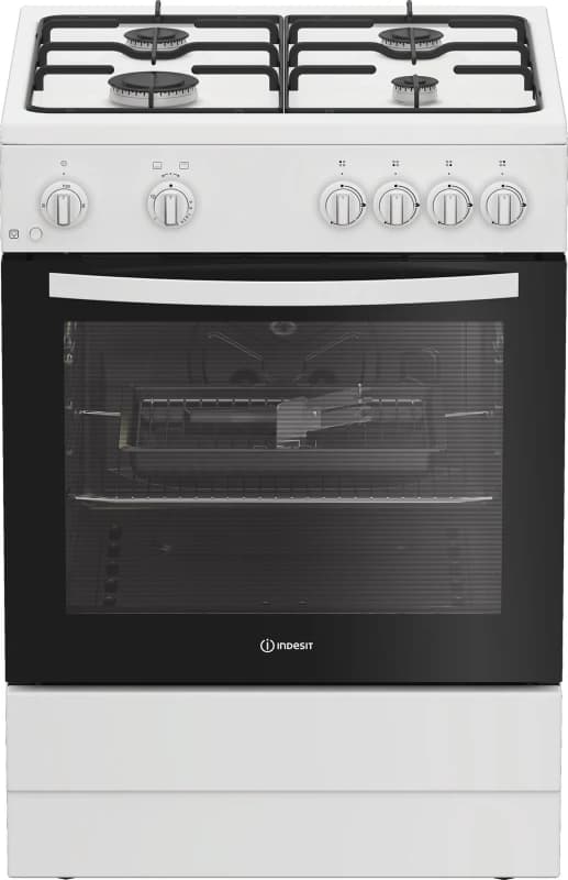 Indesit I6GGMMW/UK 60cm wide Single Oven Gas Cooker - White