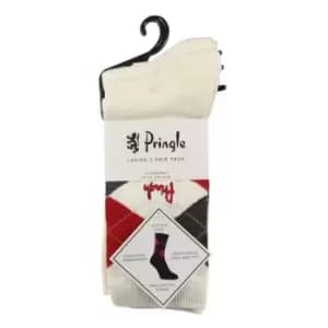 Pringle Womens Louise 3pck Sock - White