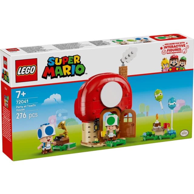 LEGO Super Mario Party at Toad's House Toy for Boys, Girls and Any Fans 72041