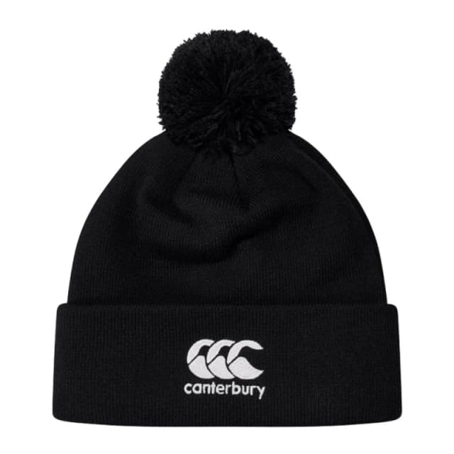 Canterbury Canterbury 2025 Bobble Beanie in Black One Size Unisex 5063652132616