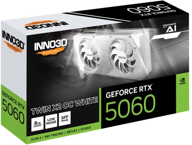 Inno3d INNO3D GeForce RTX 5060 Twin X2 OC NVIDIA 8GB GDDR7 N50602-08D7X-195070W