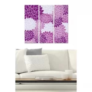 MDF938683 Multicolor Decorative MDF Painting (3 Pieces)