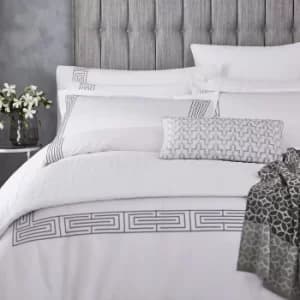 Peacock Blue Hotel Tropea Single Duvet Cover, Gunmetal