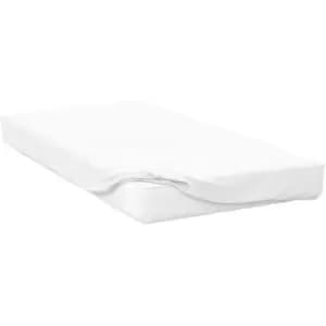 Belledorm 200 Thread Count Egyptian Cotton Fitted Sheet (6ft 6) (White) - White