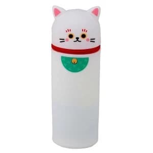 Maneki Neko Lucky Cat Silicone Upright Pencil Case