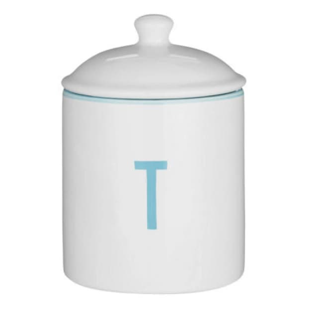 Premier Housewares Interiors by Premier Homestead Tea Canister White