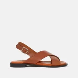 Dona Flat Leather Sandals