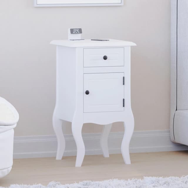 Lassic Nishano 1 Drawer 1 Door Bedside Cabinet White unisex One Size